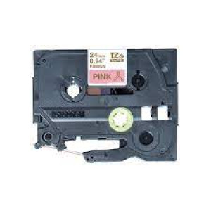 Brother TZe-RE54 - Satin - gold on pink - Roll (2.4 cm x 4 m) 1 cassette(s) ribbon tape - for Brother PT-D600