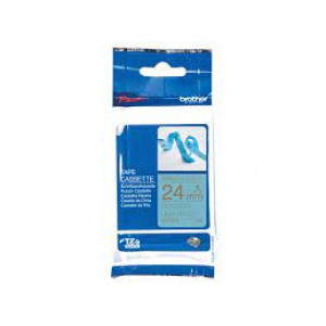 Brother TZe-RL54 - Satin - gold on light blue - Roll (2.4 cm x 4 m) 1 cassette(s) ribbon tape - for Brother PT-D600