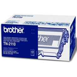 Brother TN-2110 Black Toner Original Cartridge (1500 Pages) for Brother DCP-7030, DCP-7040, DCP-7045N , MFC-7440DN, MFC-7440N, MFC-7840W , HL-2140, HL-2150, HL-2150N, HL-2150W, HL-2170N, HL-2170W