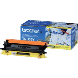 Brother TN-135Y High Capacity Yellow Original Toner Cartridge (4000 Pages)