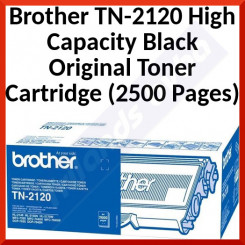Brother TN-2120 High Capacity Black Original Toner Cartridge (2500 Pages) for Brother DCP-7030, DCP-7040, DCP-7045N , MFC-7440DN, MFC-7440N, MFC-7840W , HL-2140, HL-2150, HL-2150N, HL-2150W, HL-2170N, HL-2170W