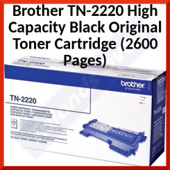 Brother TN-2220 Original High Capacity Black Toner Cartridge (2600 Pages)