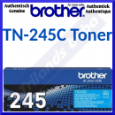 Brother TN-245C HIgh Capacity Cyan Original Toner Cartridge (2200 Pages) for MFC-9140CDN, MFC-9330CDW, MFC-9340CDW, DCP-9015CDW, DCP-9020CDW, HL-3140CDN, HL-3150CDW, HL-3170CDW
