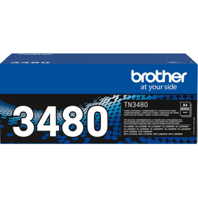 Brother TN-3480 Black High Capacity Original Toner Cartridge (8000 Pages) 