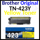 Brother TN-423Y Original High Capacity YELLOW Toner Cartridge (4000 Pages)