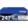 Brother TN-247BKTWIN BLACK Original (2-Toner Pack) High Yield Toner Cartridges (2 X 3.000 Pages)