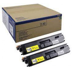 Brother TN-900YTWIN YELLOW 2-Pack Original Toner Cartridges (2 X 6.000 Pages)