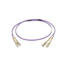 C2G 30m LC/SC OM4 LSZH Fibre Patch - Purple - Patch cable - LC multi-mode (M) to SC multi-mode (M) - 30 m - fibre optic - duplex - 50 / 125 micron - OM4 - purple