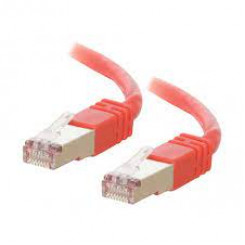 C2G Cat5e Booted Shielded (STP) Network Patch Cable - Patch cable - RJ-45 (M) to RJ-45 (M) - 1 m - STP - CAT 5e - molded - red