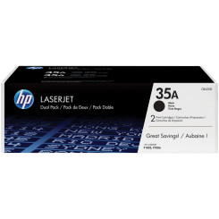 HP 35A BLACK ORIGINAL (2-Toner Pack) LaserJet Toner Cartridges CB435AD (2 X 1.500 Pages)