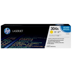 HP 304A YELLOW ORIGINAL LaserJet Toner Cartridge CC532A (2.800 Pages)