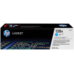 HP 128A Cyan Original LaserJet Toner Cartridge CE321A (1300 Pages) or HP Laserjet Pro cm1415fnw, cm1415fn, cm1415 mfp, cp1520, cp1520n, cp1520nw, ,cp1525n, cp1525nw
