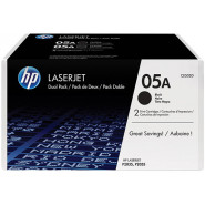 HP 05A (2-Toner Pack) BLACK Original Toner Cartridges Pack CE505D (2 X 2.300 Pages)