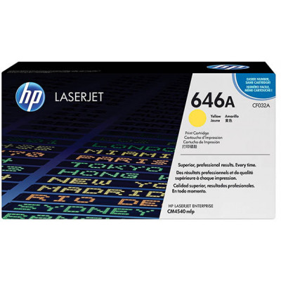 HP 646A YELLOW ORIGINAL LaserJet Toner Cartridge CF032A (12.500 Pages)