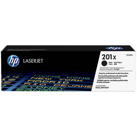 HP 201X BLACK High Capacity Original LaserJet Toner Cartridge CF400X (2.800 Pages)