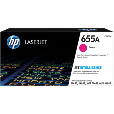 HP 655A MAGENTA ORIGINAL Color LaserJet Toner Cartridge CF453A (10.500 Pages)
