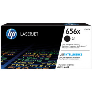 HP 656X (CF460X) Original High Capacity BLACK LaserJet Toner Cartridge (27000 Pages)  for HP Color LaserJet Enterprise M652dn, M652n, M653dn, M653X
