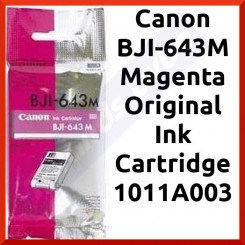 Canon BJI-643M Magenta Original Ink Cartridge 1011A003 (29 ML) - Clearance Sale - Uitverkoop - Soldes - Ausverkauf