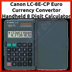 Canon LC-8E-CP Euro Currency Convertor Handheld 8 Digit Calculator (4042A006)