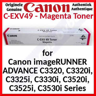 Canon C-EXV 49 Magenta Original Toner Cartridge 8526B002 (19000 Pages)