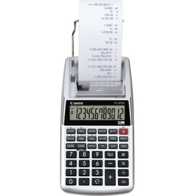 Canon P1-DTSC II Printing Calculator - Portable Printing/Display - 12 Digits - Metal