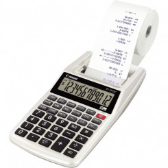 Canon P1-DTSC Printing Calculator - Ink Roller - Purple - 2 lps- 12 Digits - LCD - AC/DC Supply Powered