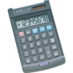 Canon LS-39E Simple Calculator - 8 Digits - LCD - Battery/Solar Powered