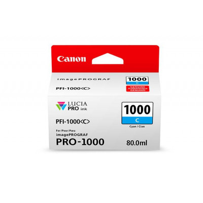 Canon PFI-1000C CYAN Original Ink Tank Cartridge (80 ml)