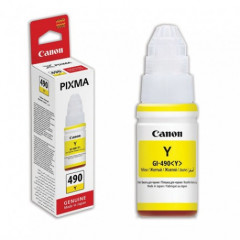Canon GI 490 Y - 70 ml - yellow - original - ink refill - for PIXMA G1400, G2400, G3400, G4400