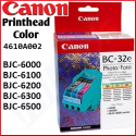 Canon BC-32E COLOR PHOTO Original Ink Printhead Cartridge