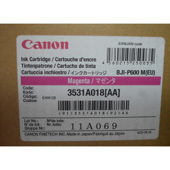 Canon BCP-600 Magenta Ink Cartridge (80 Ml.) - Original canon pack for P-600C, P-660C