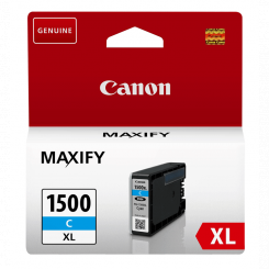 Canon PGI-1500XL-C High Yield Cyan Original Ink Cartridge 9193B001 (12 Ml) for Canon MAXIFY MB-2050, MB-2150, MB-2155, MB-2350, MB-2750, MB-2755