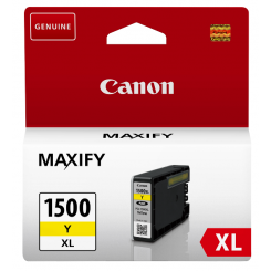 Canon PGI-1500XL-Y High Yield Yellow Original Ink Cartridge 9195B001 (12 Ml) for Canon MAXIFY MB-2050, MB-2150, MB-2155, MB-2350, MB-2750, MB-2755