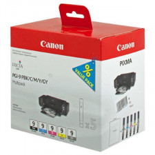 Canon PGI-9 (5-Pack) Matte Black / Photo Cyan / Photo Magenta / Red / Green Original Ink Cartridges (1033B013) for Canon Pixma Pro 9500, IX7000