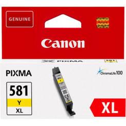 Canon CLI-581Y-XL Yellow Large Capacity Original Ink Cartridge 2051C001 - for PIXMA TR7550, TR8550, TS6150, TS6151, TS8150, TS8151, TS8152, TS9150, TS9155