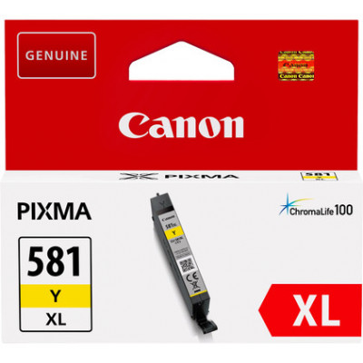 Canon CLI-581YXL YELLOW High Yield Original Ink Cartridge (8.3 Ml.) 