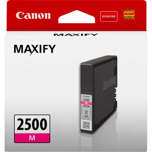 Canon PGI-2500M Magenta Original Ink Cartridge 9302B001 (9.6 Ml) for Canon MAXIFY iB-4050, iB-4150, MB-5050, MB-5150, MB-5155, MB-5350, MB-5450, MB-5455