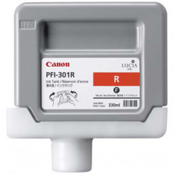 Canon PFI-301R Red Ink Original Cartridge 1492B001 (330 Ml.) for Canon IPF-8000, IPF-8100, IPF-8110, IPF-9000, IPF-9100, PFI-9110