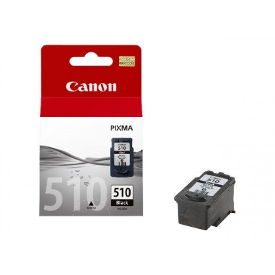 Canon PG-510 Black Original Ink Cartridge 2970B001 (9 Ml.) for Canon Pixma ip2700, ip2702, MP240, MP250, MP252, MP260, MP270, MP272, MP280, MP282, MP330, MP480, MP490, MP492, MP495, MX320, MX330, MX340, MX350, MX410, MX420