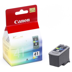 Canon CL-41 Tri-Color Original Ink Cartridge 0617B001 (12 Ml.) for Canon Pixma ip1600, ip1700, ip1800, ip1900, ip2500, ip2600, ip6210, ip6220, MP140, MP150, MP160, MP170, MP180, MP190, MP210, MP220, MP450, MP470, MP470, MX300, MX310, JX500