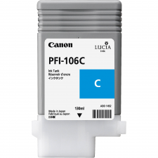 Canon PFI-106C Cyan Original Ink Cartridge 6622B001 (130 Ml) for Canon IPF6300, IPF6350, IPF6400, IPF6450