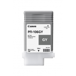 Canon PFI-106GY Grey Original Ink Cartridge (130 Ml) for Canon IPF-6300, IPF-6350, IPF-6400, IPF-6450