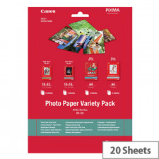 Canon VP101 Photo Inkjet Paper 0775B0789 - A4 + 100 mm X 150 mm - Variety Pack