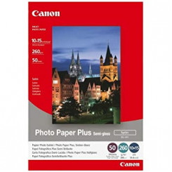 Canon SG-201 Semi-Gloss Satin Photo Inkjet Paper 1686B018 - 200 mm x 250 mm (8" X 10") - 260 Gms/M2 - 20 Sheets Pack