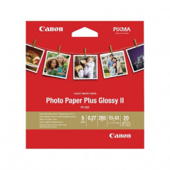 Canon Photo Paper Plus Glossy II PP-201 - High-glossy - 270 micron - 130 x 130 mm - 265 g/m - 20 sheet(s) photo paper - for PIXMA iP110, iP1980, iP4870, iP8770, iX6560, iX6770, MP258, MX727, PRO-1, PRO-10, 100