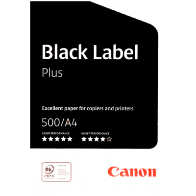 Canon Black Label Plus 80 g/m2 Printing & Copying A4 Paper - 210 mm X 297 mm - 250 Sheets Pack