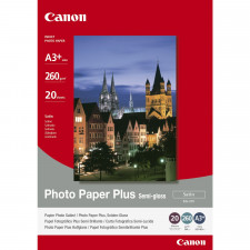 Canon SG-201 Semi-Gloss Satin Photo Inkjet Paper 1686B032 (A3 Plus) - 329 mm x 423 mm - 260 Gms/M2 - 20 Sheets Pack