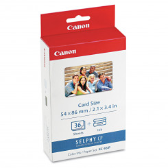Canon KC-36IP Color Print Cartridge + Photo Paper 54 mm X 86 mm (36 Sheets) for for Canon Selphy Printers
