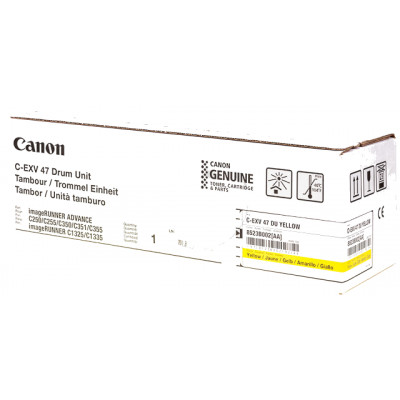 Canon C-EXV 47 Yellow Original Imaging Drum 8523B002 for Canon imageRUNNER ADVANCE C250i, C255i, C350i, C350P, C351iF, C355i, C355iFC, C355P