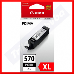 Canon PGI-570PGBK-XL Black Pigment Original Ink Cartridge 0318C001 (22 Ml.) for Canon Pixma MG5750, MG5751, MG5752, MG5753, MG6850, MG6851, MG6852, MG6853, MG7750, MG7751, MG7752, MG7753
